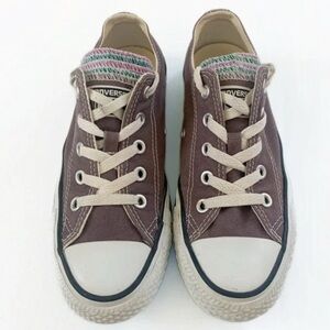 Converse Brown and Cream Sneakers multi tongue mens 4 women’s 6